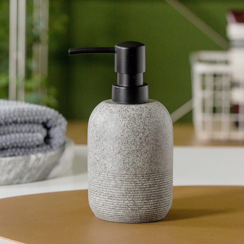 Black/Grey Marble Soap Dispenser