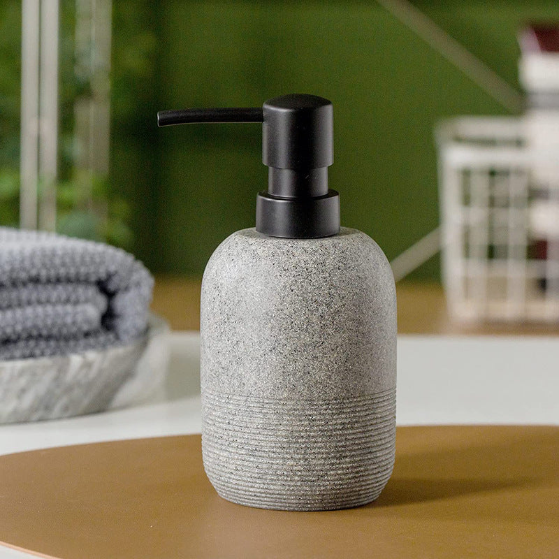 Black/Grey Marble Soap Dispenser, Mid Century Modern, 10oz, Resin Hand  Liquid Lotion Bottle, Bathroom Kitchen Decor – GoJeek