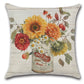 Vase Sunflower Rustic Farmhouse Sunflower Throw Pillow Cover Set of 4