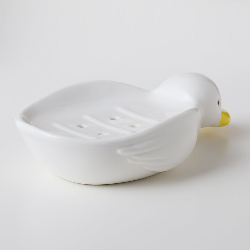 Cute Head Drain Duck Soap Dish