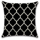 Black White Damask Throw Pillow Covers Set of 4
