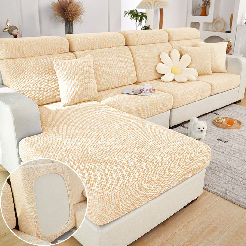 Jacquard Stretchy Magic Fit Sofa Cover - Multi-Color