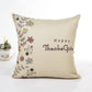 Pumpkin with Quotes Thanksgiving Day Throw Pillow Cover Sets