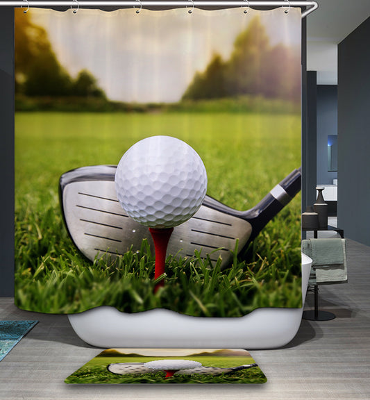 Real Sports Picture Golf Shower Curtain