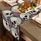 Skull Head with Roses Skeleton Table Runner