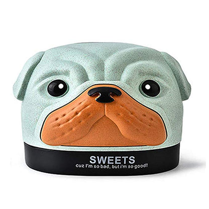 Square Cute Pug Dog Tissue Holder Cover