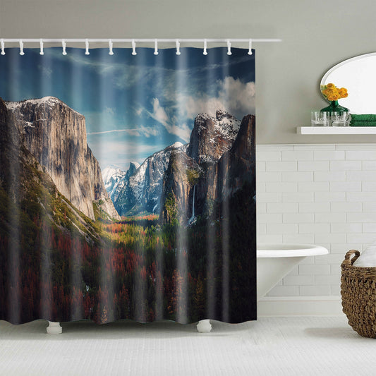 Yosemite National Park Mountain Shower Curtain