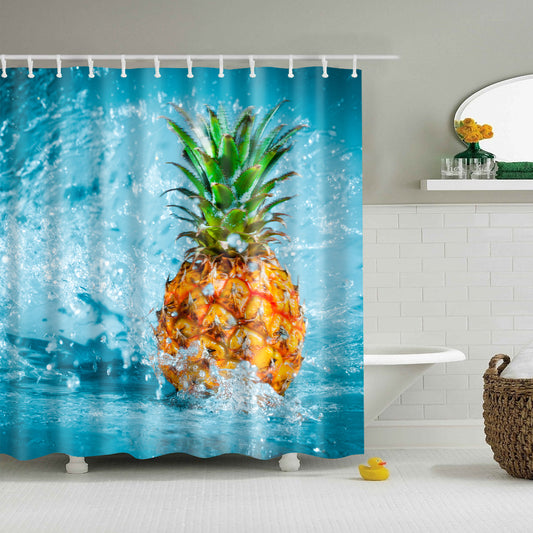 Summer Beach Pineapple Shower Curtain | GoJeek