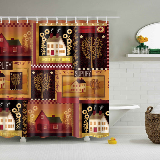 Sweet Home Country Outhouse Shower Curtain | GoJeek