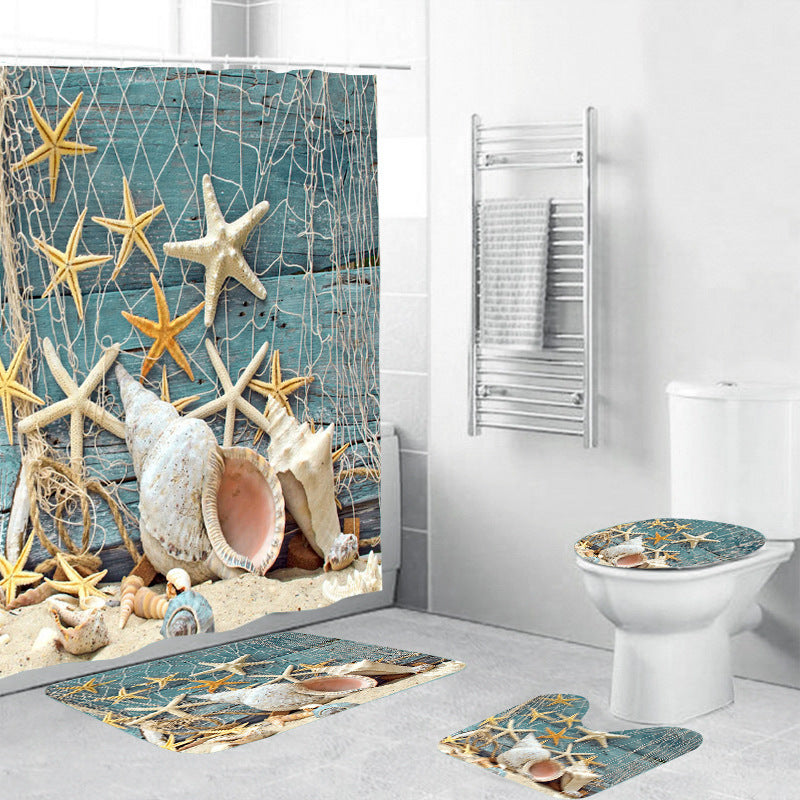 Beach Themed Shower Curtains Collection Bathroom Decor – GoJeek