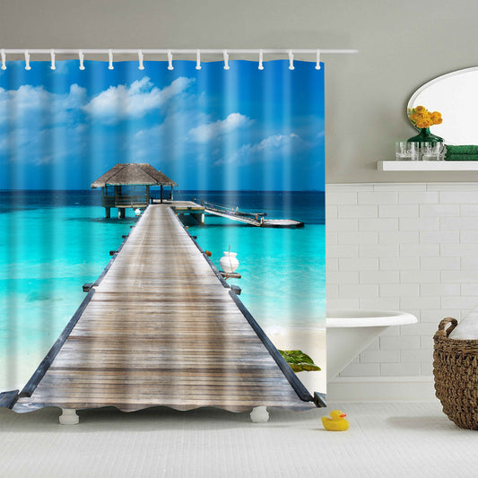 Trestle on Beach Hawaii Shower Curtain