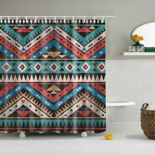 Unique Aztec Ornament Shower Curtain