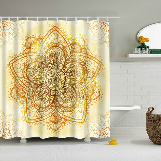 Universal Flower Mandala Shower Curtain