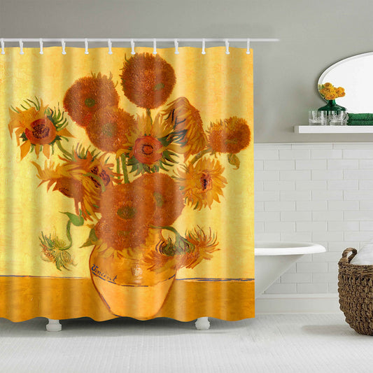 Vincent Van Gogh Fourteen Sunflowers In A Vase Shower Curtain