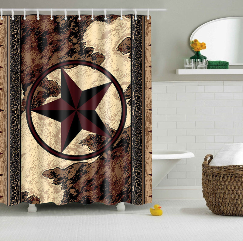 Western Texas Star Shower Curtain | GoJeek
