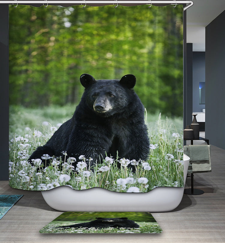 Wildlife American Black Bear Shower Curtain