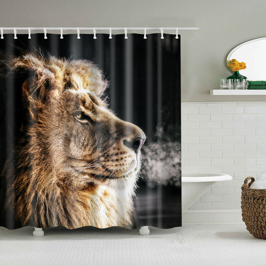 Wildlife East African Animal Portrait Lion Shower Curtain