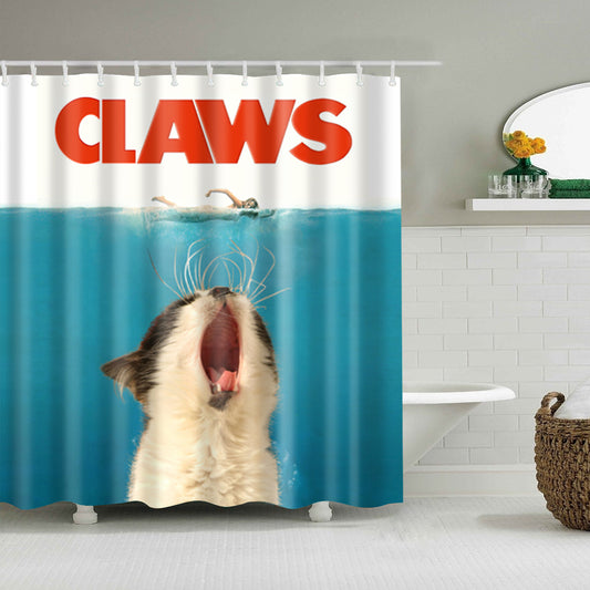 Yelling Kitten Claws Shower Curtain | GoJeek
