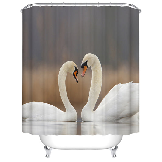 Swan in The Lake Shower Curtain