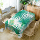 Green Tropical Palm Leaves Rectangle Tablecloth